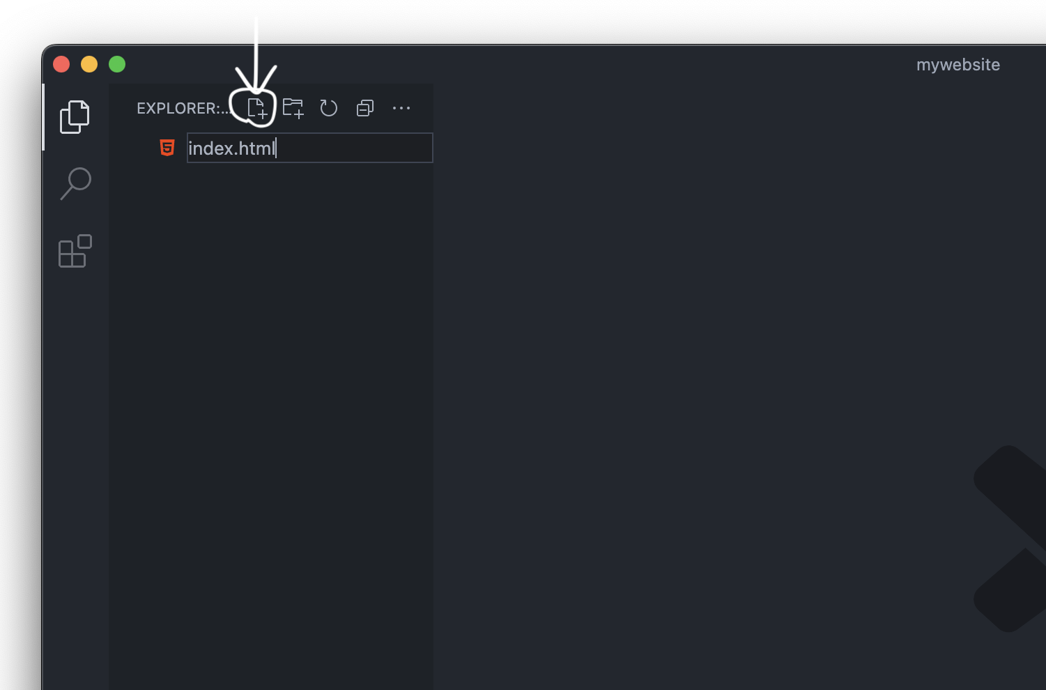 How to create a file